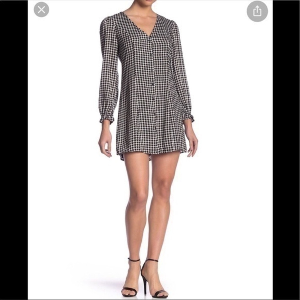 Elodie Gingham Button down dress.